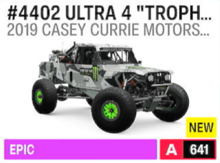 Casey Currie Motorsports #4402 Ultra 4 Trophy Jeep