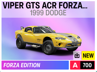 Dodge Viper GTS ACR Forza Edition